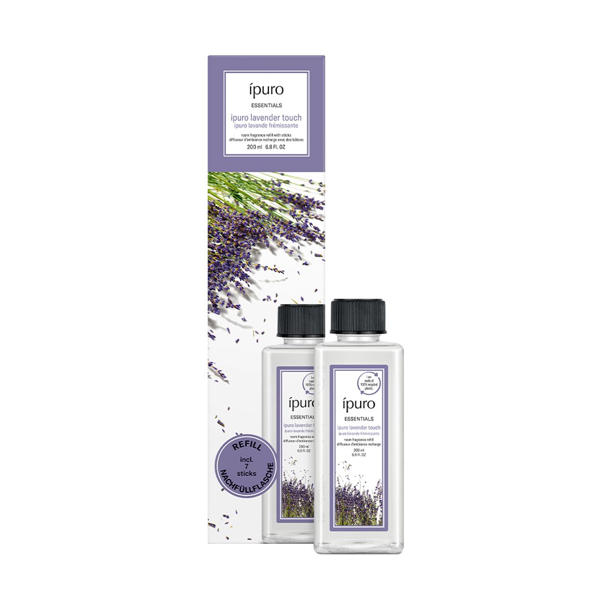 Ipuro geurdiffuser navulling lavender touch 200ml