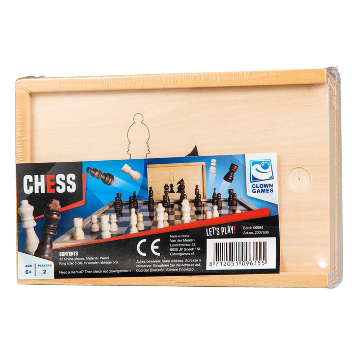 Clownspiele Schachfiguren Holz, 32-tlg.
