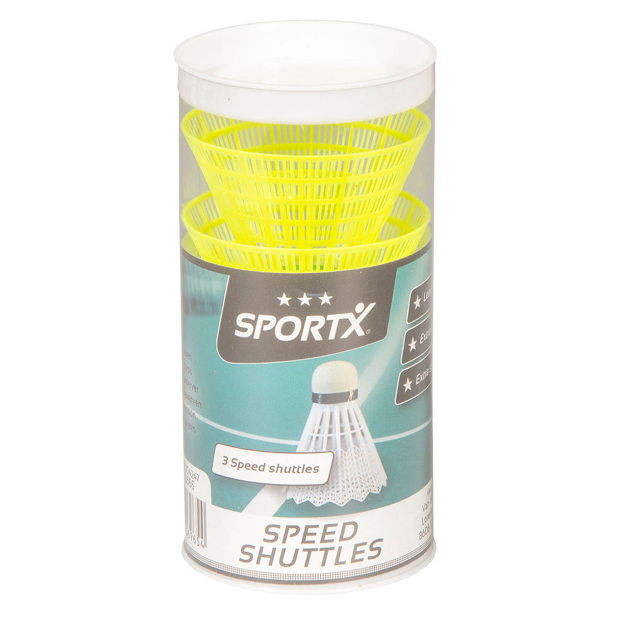 Sportx Speed Badminton Shuttles in Tube 3st.