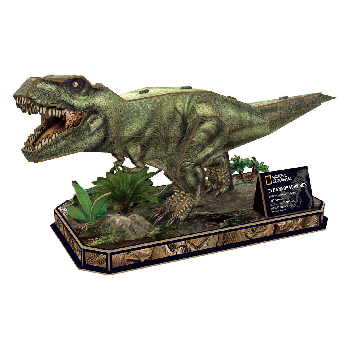Kubisches lustiges 3D-Puzzle National Geographic T-Rex