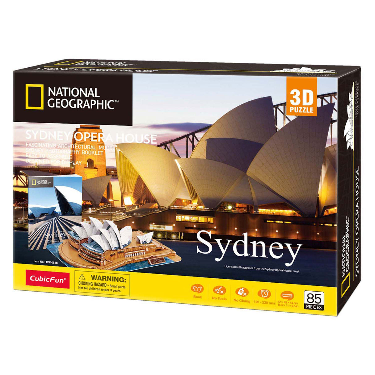 Kubisches lustiges 3D-Puzzle National Geographic Opera House Sydney