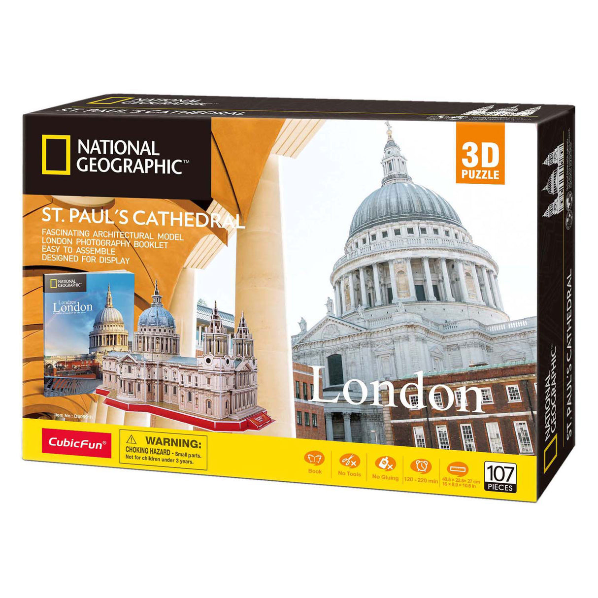 Kubisches lustiges 3D-Puzzle National Geographic St. Paul-Kathedrale