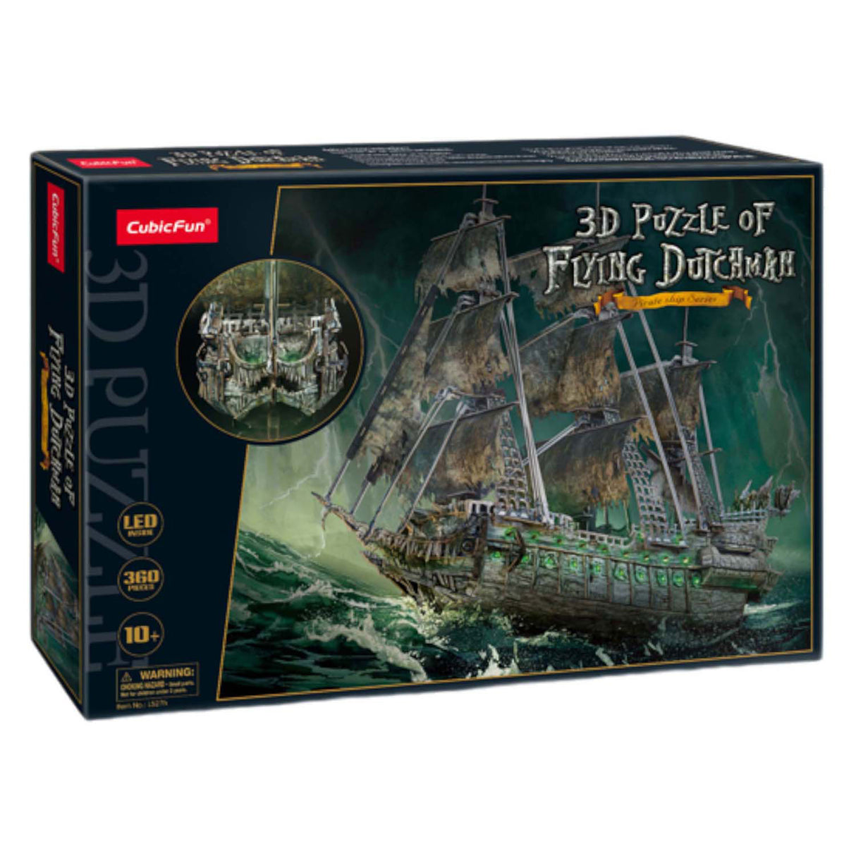Kubisches lustiges 3D-Puzzle mit fliegendem Holländer LED.