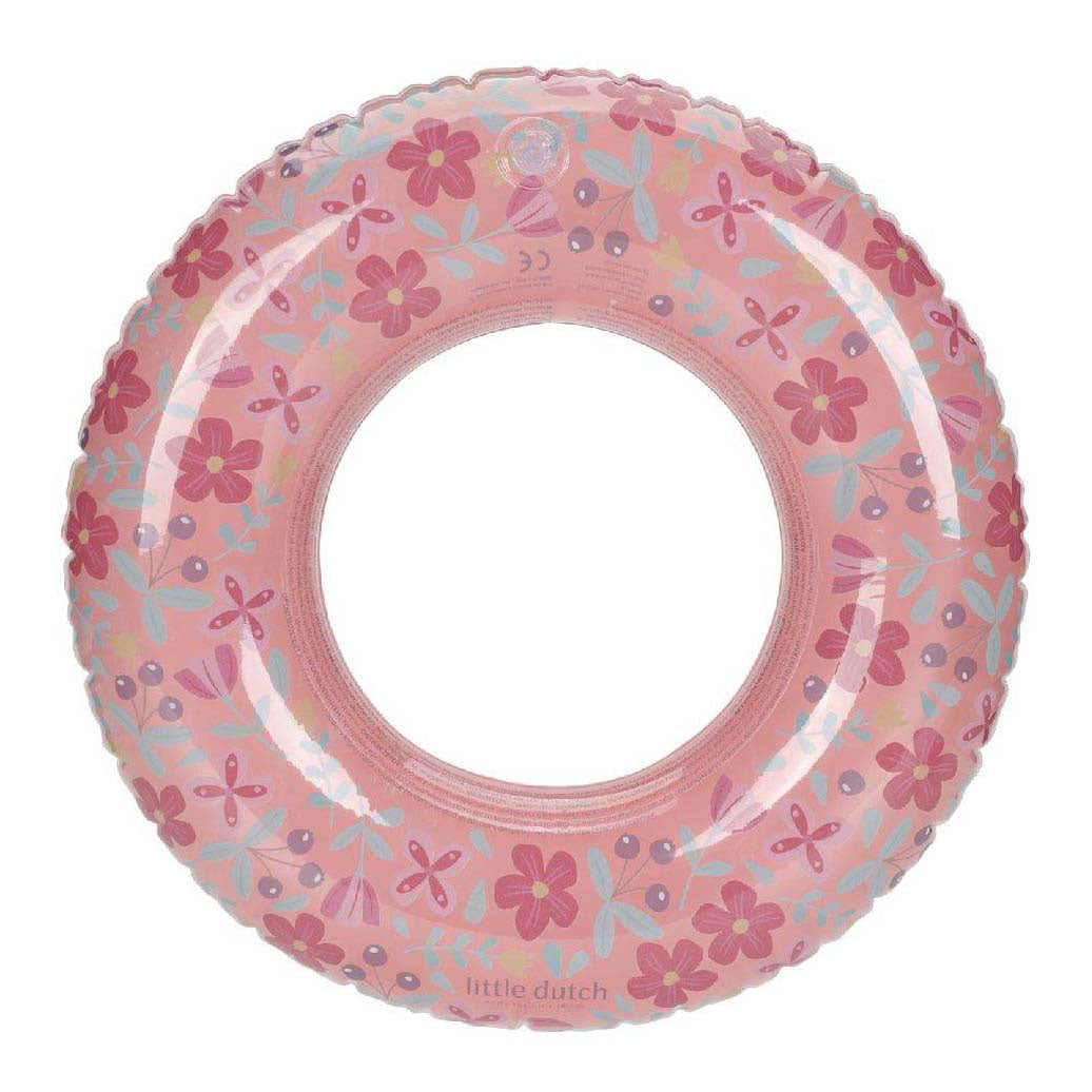 Little Dutch Schwimmring mit rosa Blumen, 50 cm