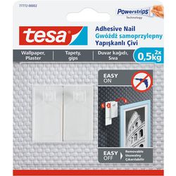 Tesa Nagel für Tapetenputz 0,5 kg – 2 Stück – keine Rückstände – empfindliche Oberflächen