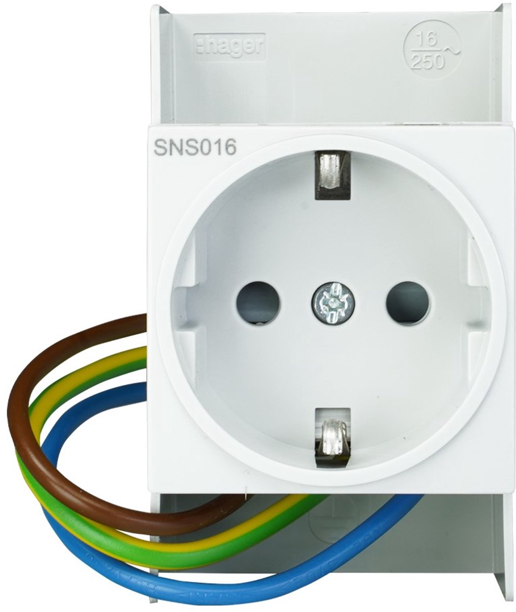 Hager Vision modulare Wandsteckdose – vks09sw – e32bn