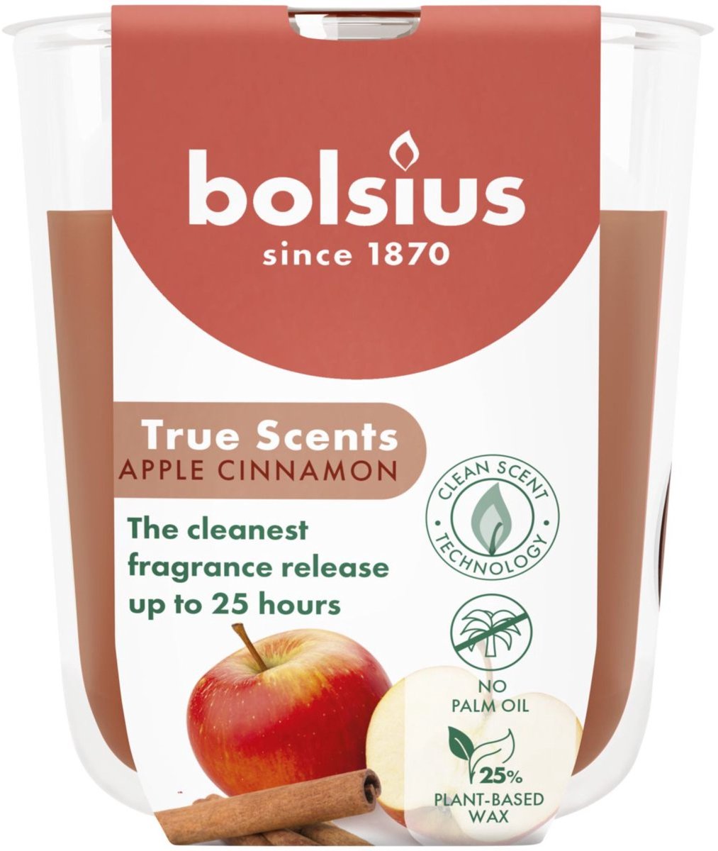 Bolsius Duftglas 80 73 Apfel-Zimt