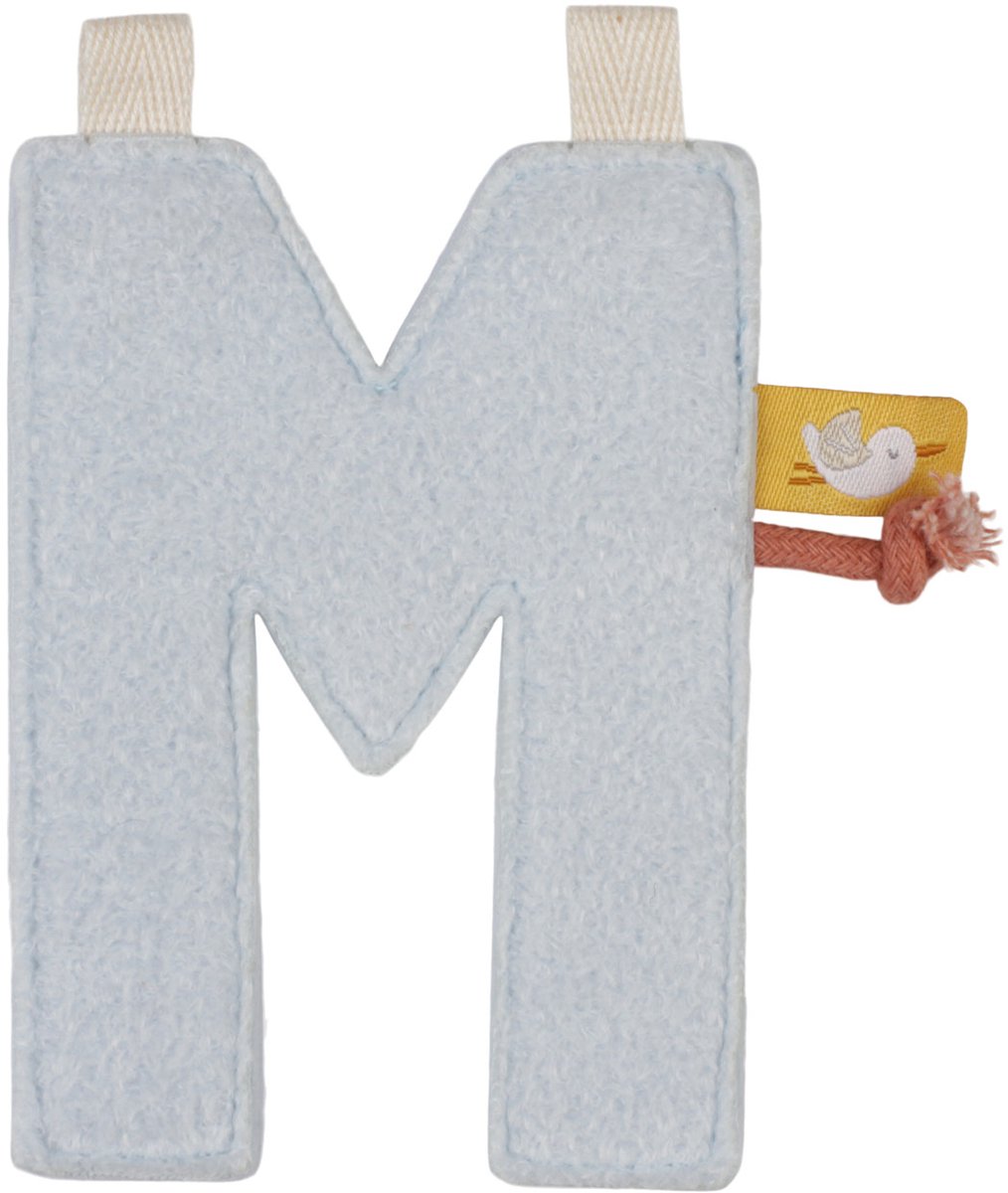 Little dutch slinger element - letter m - blauw