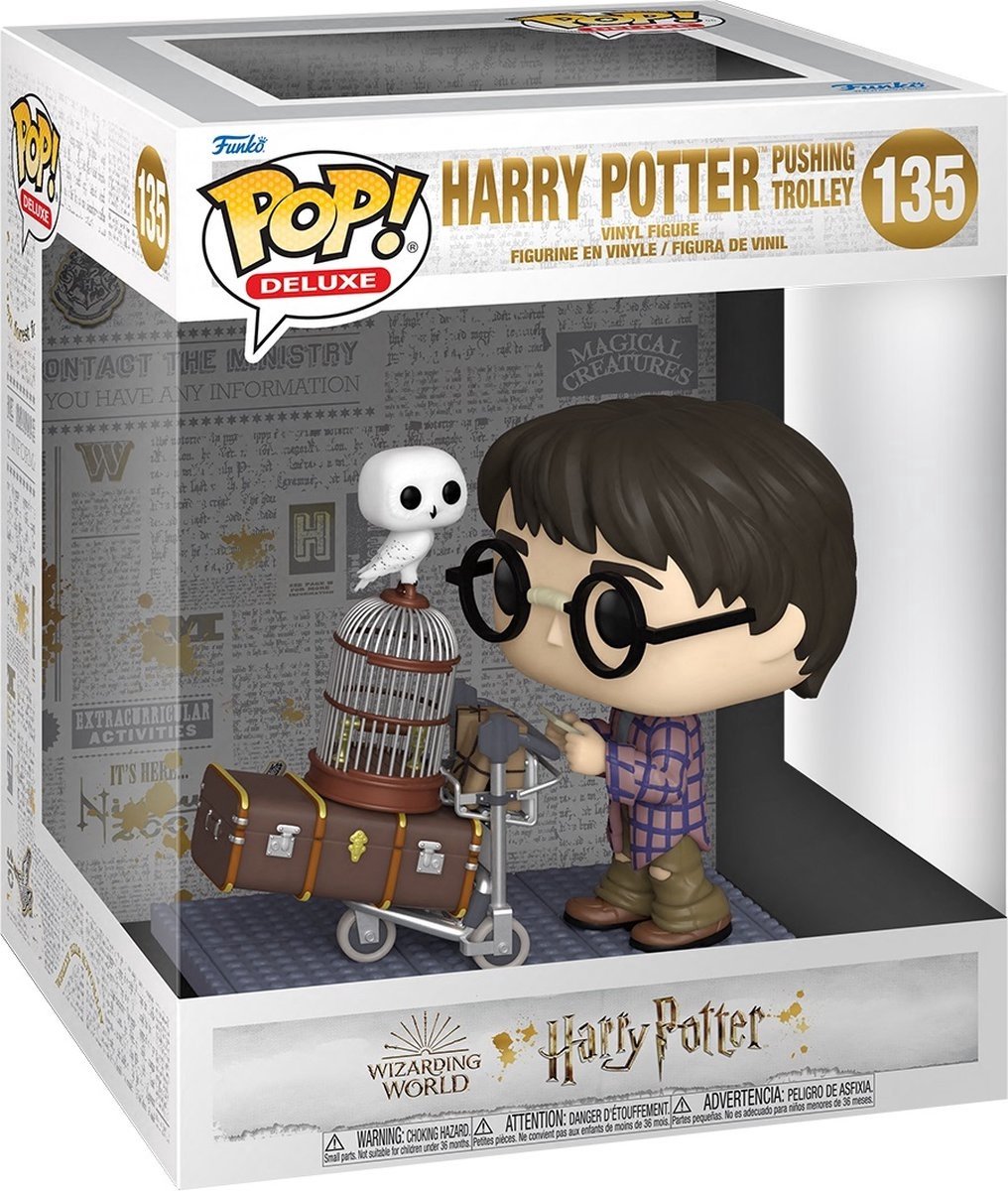 Funko pop deluxe: harry potter - harry potter pushing trolley pop #135