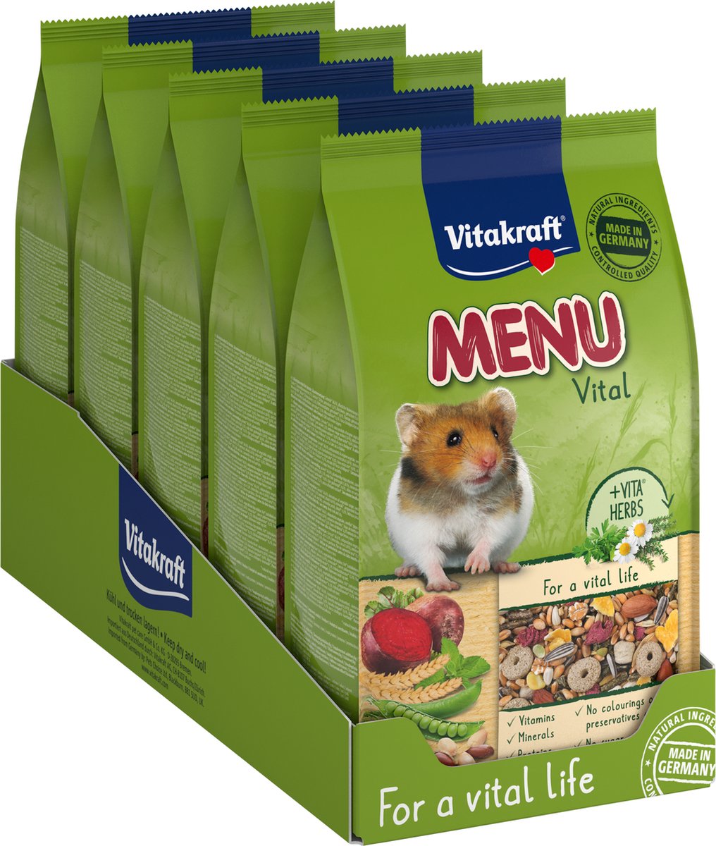 Vitakraft menu vital hamstervoeding - 5x1 kg