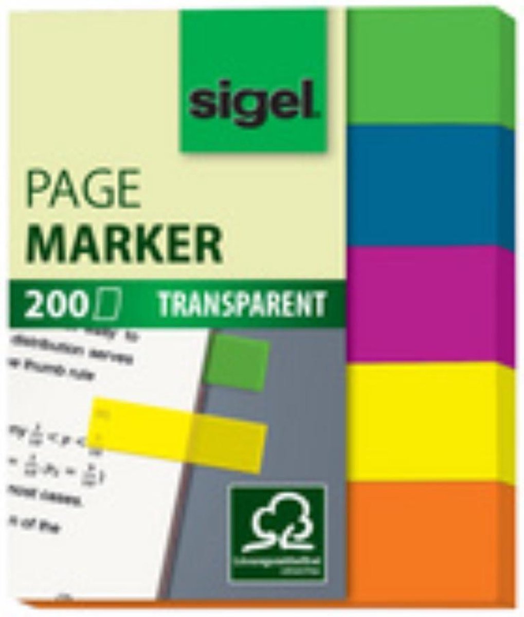 Sigel Haftmarker HN617 grün, blau, violett, gelb, orange