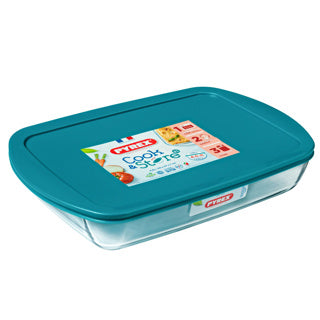 Pyrex-Auflaufform – mit Deckel – Cook Store – 40 x 27 x 6 cm, 4,5 Liter