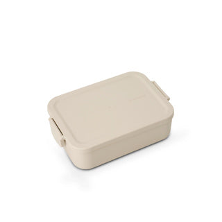 Brabantia Make Take Lunchbox Brotkasten – mittelgroß – Kunststoff – weiches Beige