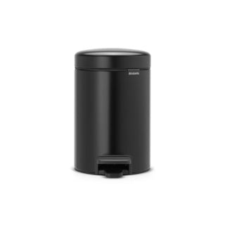 Brabantia Newicon Abfallbehälter – 3 Liter – Badezimmer – Mattschwarz