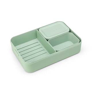 Brabantia Bento-Lunchbox zum Mitnehmen, groß, Jadegrün | 2 Stk