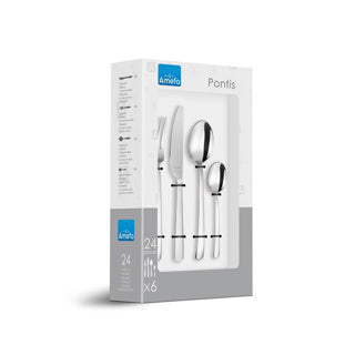 Amefa Pontis - 24-teiliges Besteckset - für 6 Personen
