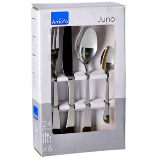 Amefa Juno Besteckset 24-teilig aus Edelstahl