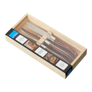 Amefa Royal Steak Steakmesser 4 Stück kastanienbraun