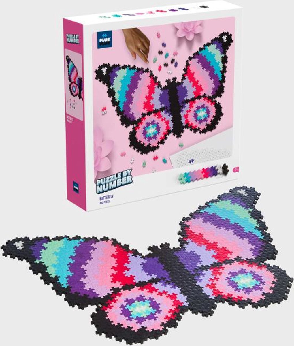 Plus Plus-Puzzle nach Zahlen Schmetterling Plus-Plus: 800 Teile (3915)
