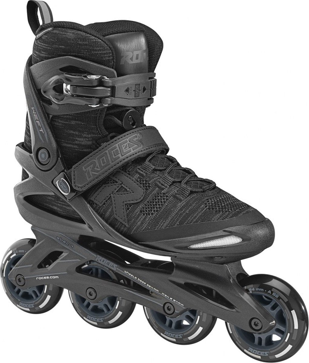 Roces Weft Thread 84 Inline-Skates Unisex – 4x84mm Rollen – Fitness-Inline-Skates – Schwarz – Größe 39