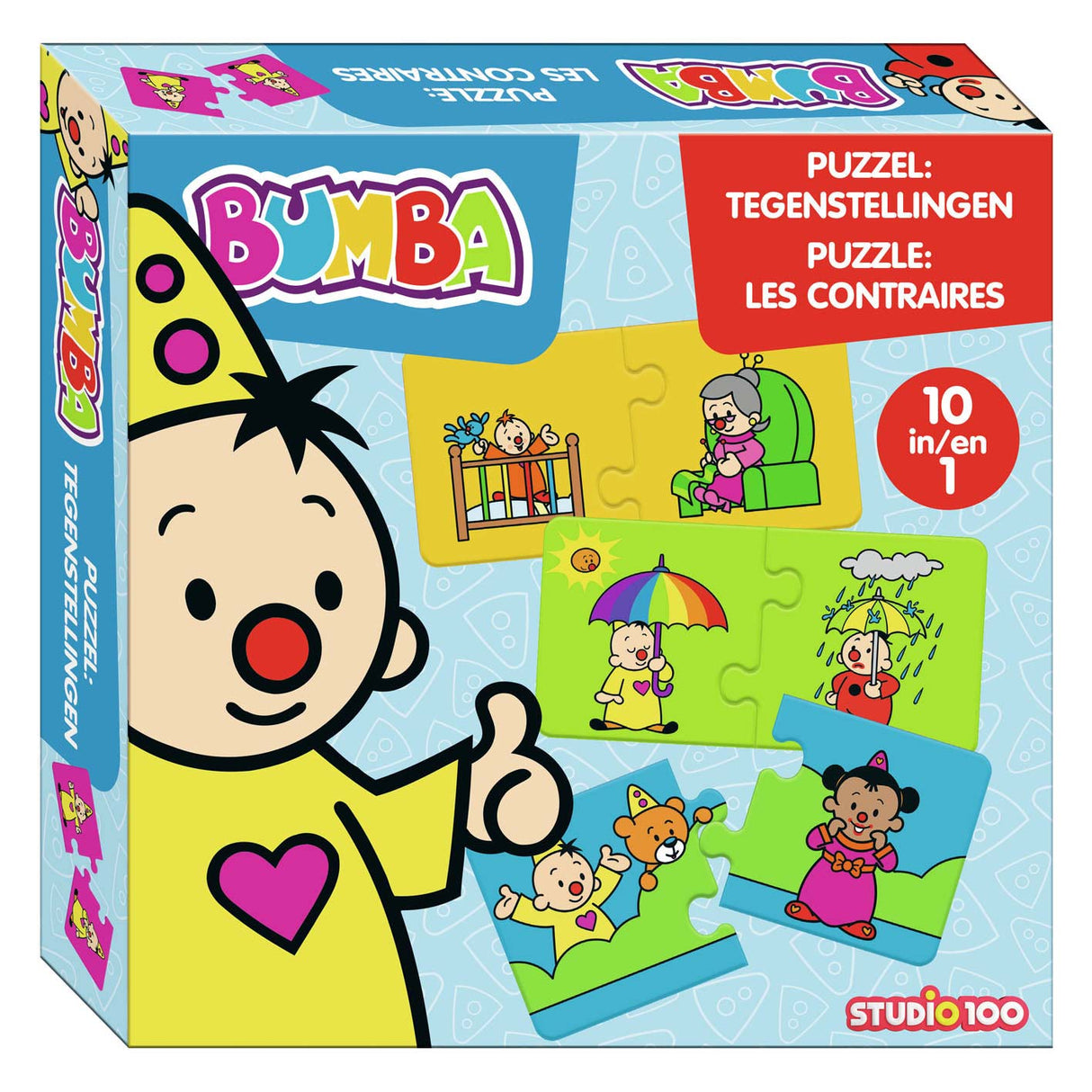 Bumba-Puzzle 10 in 1 – Gegensätze – 10 Puzzles zu je 2 Teilen