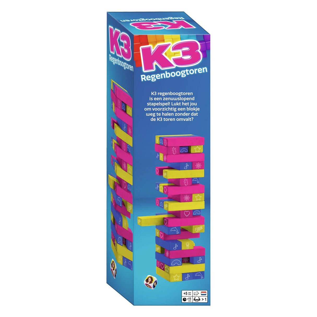 K3-Regenbogenturm-Stapel- und Balancespiel