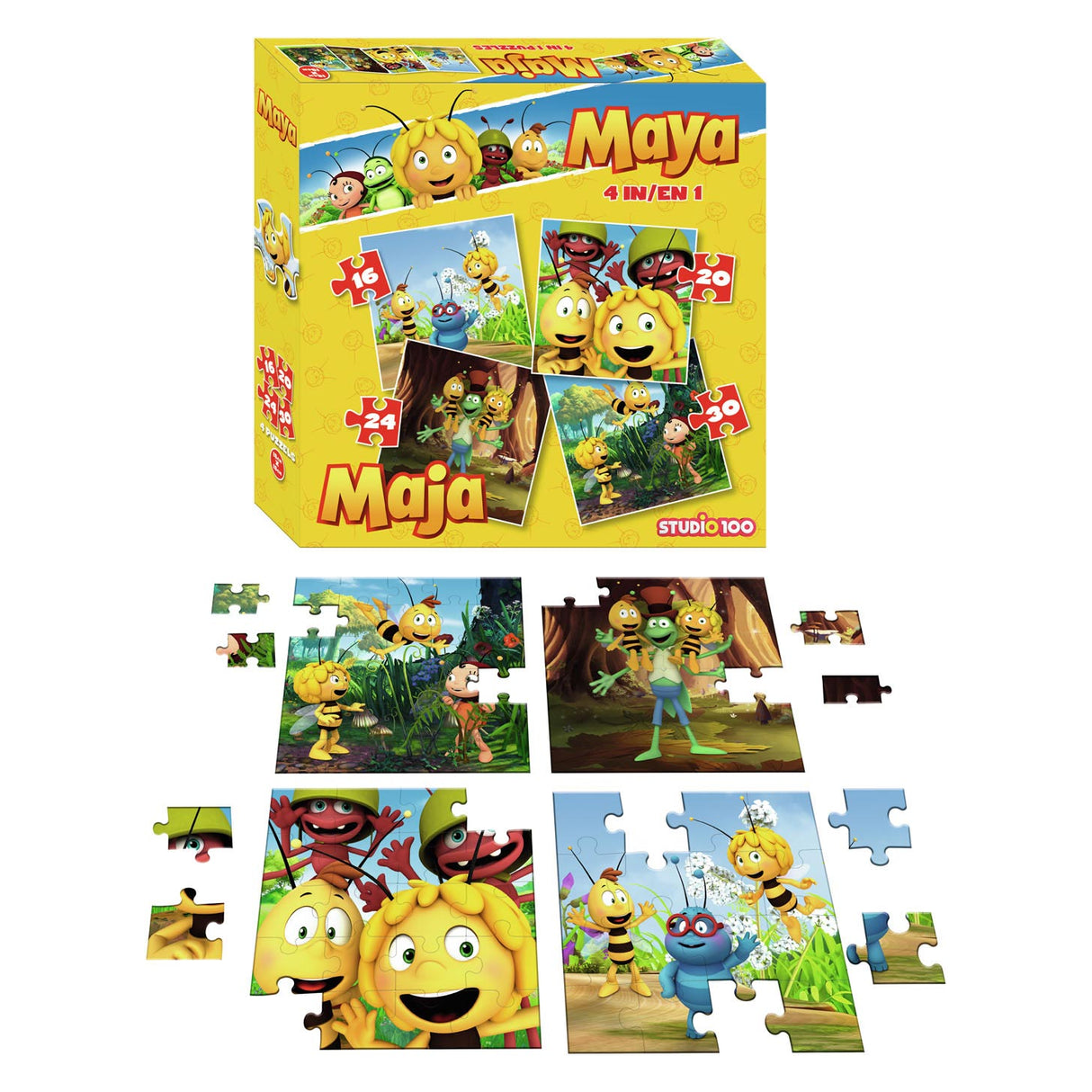 Biene Maja Puzzle, 4in1