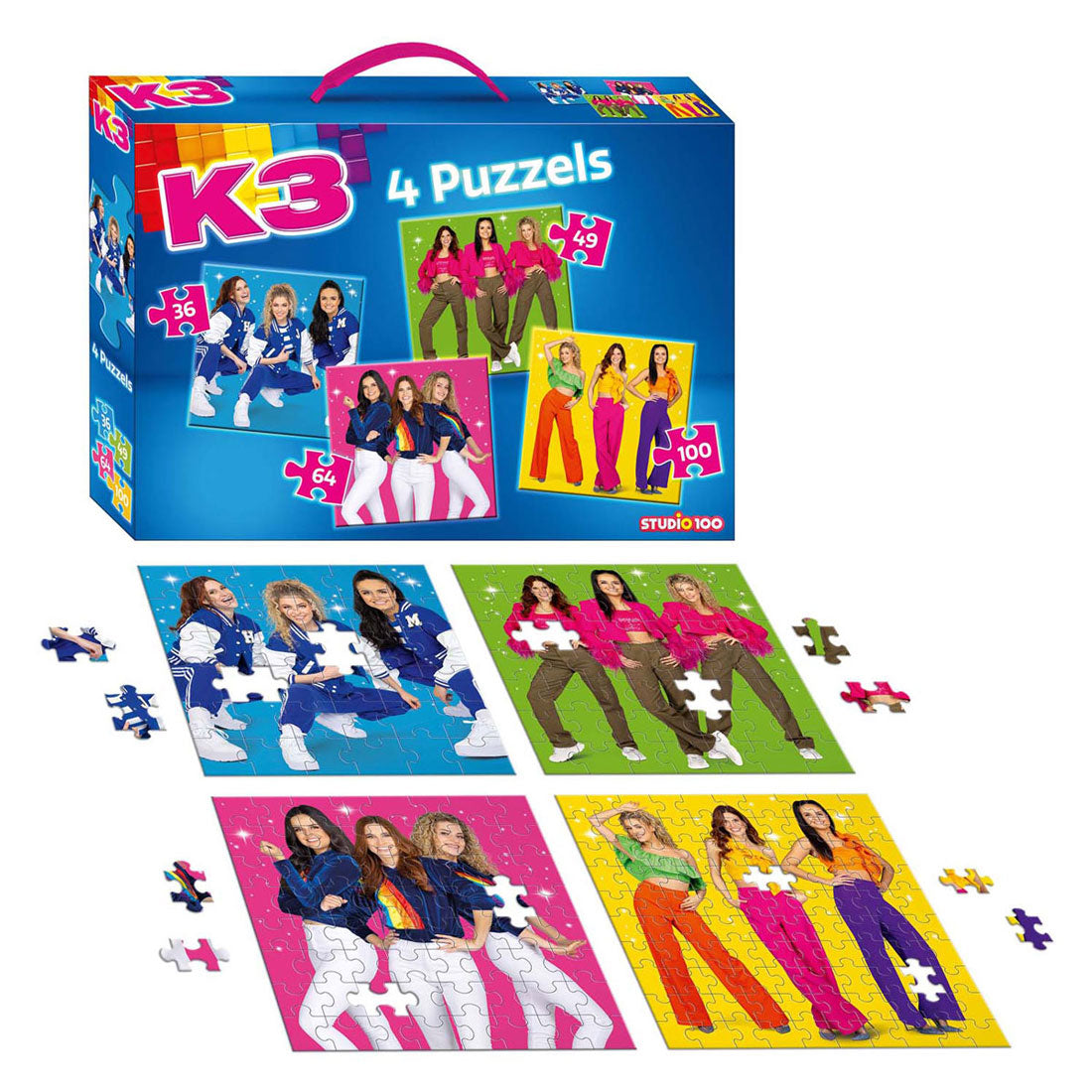 Studio 100 k3 4in1 Puzzle – Sterne