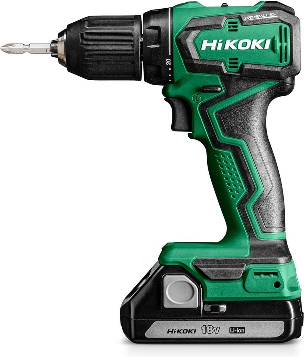 Hikoki ds18dd wrz Akku-Bohrschrauber | 18v | 55nm | inklusive 2 Akkus (2,0Ah) und Ladegerät | in hsc ii ds18ddwrz