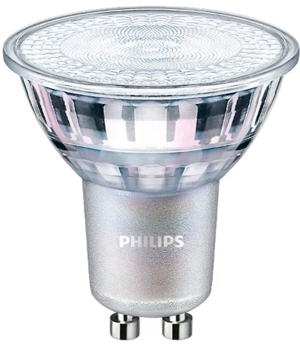 Philips led philips - master value led spot gu10 par16 3.7w 365lm 36d - 930 warm wit | beste kleurweergave - dimbaar - vervangt 50w