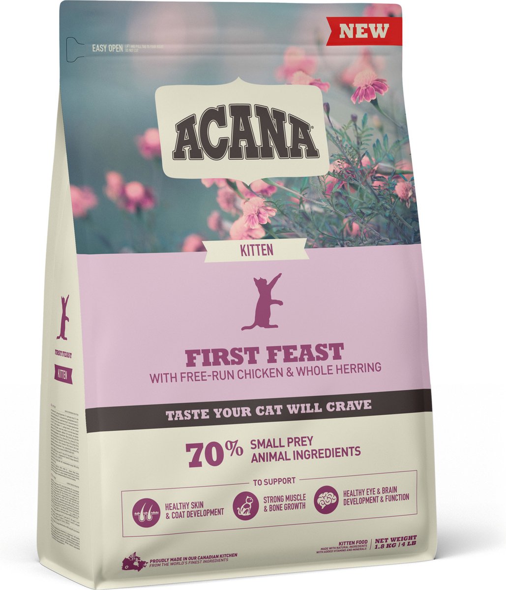 Acana kitten first feast kip haring - kattenvoer - 1.8 kg