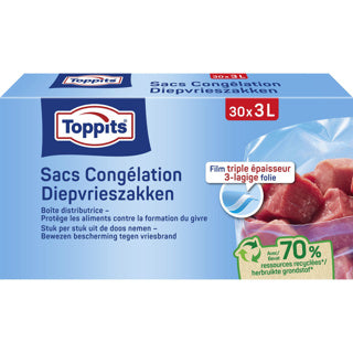 Toppits Gefrierbeutel 3 Liter 30 Stück