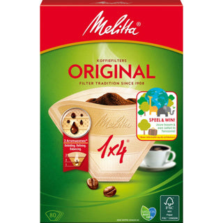 Melitta Kaffeefilter 1x4 80 Stück.