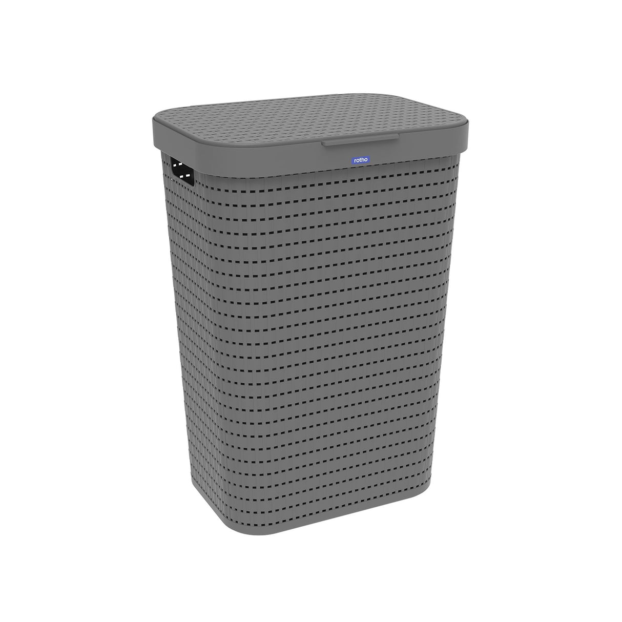 Rotho Country Wäschekorb 55l Anthrazit