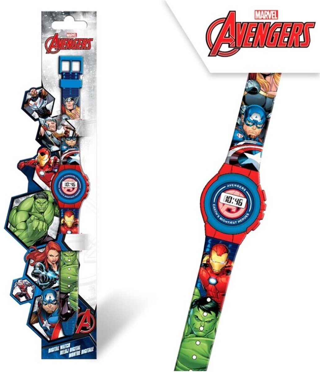 Accutime Marvel Avengers Digitaluhr – Rot Blau