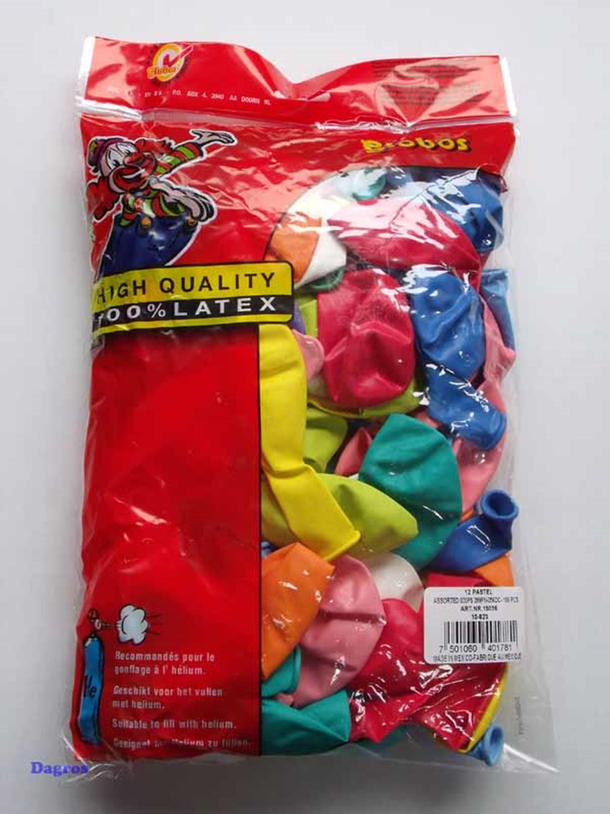 Globos mehrfarbige Luftballons 100 Stück