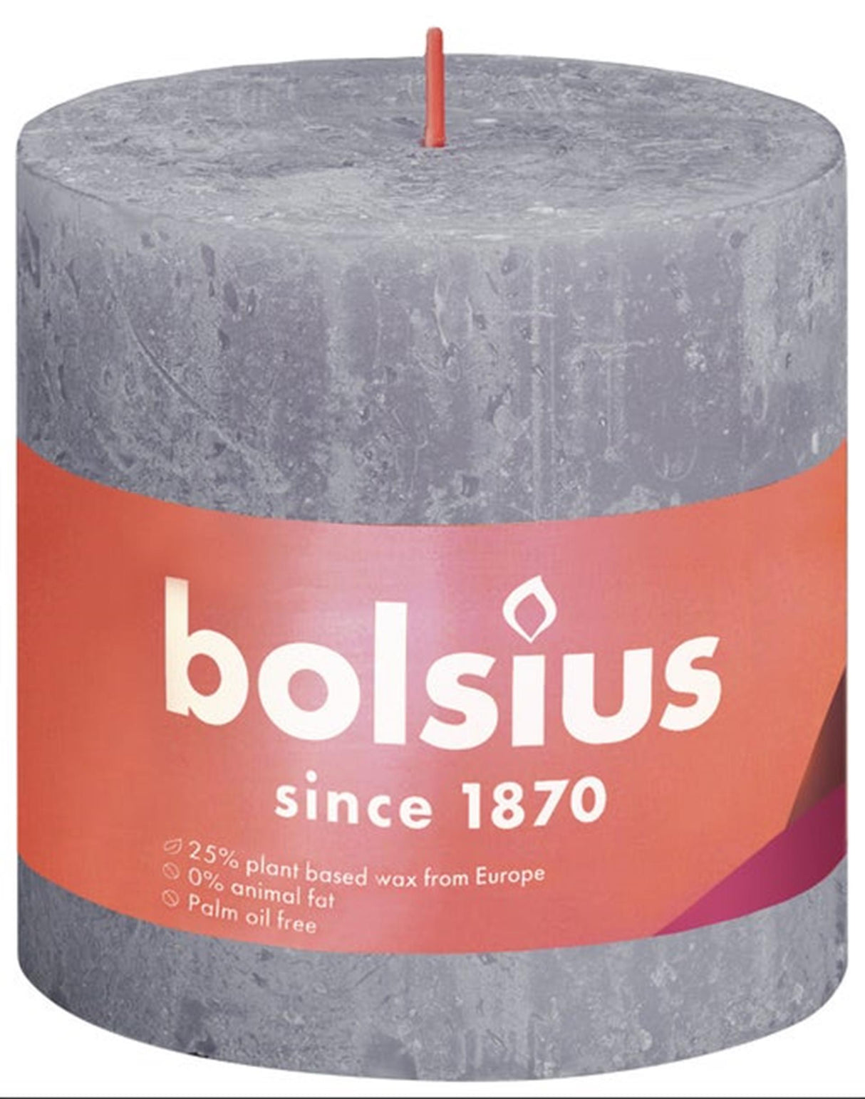 Bolsius rustikale Stumpenkerze 100 100 lila