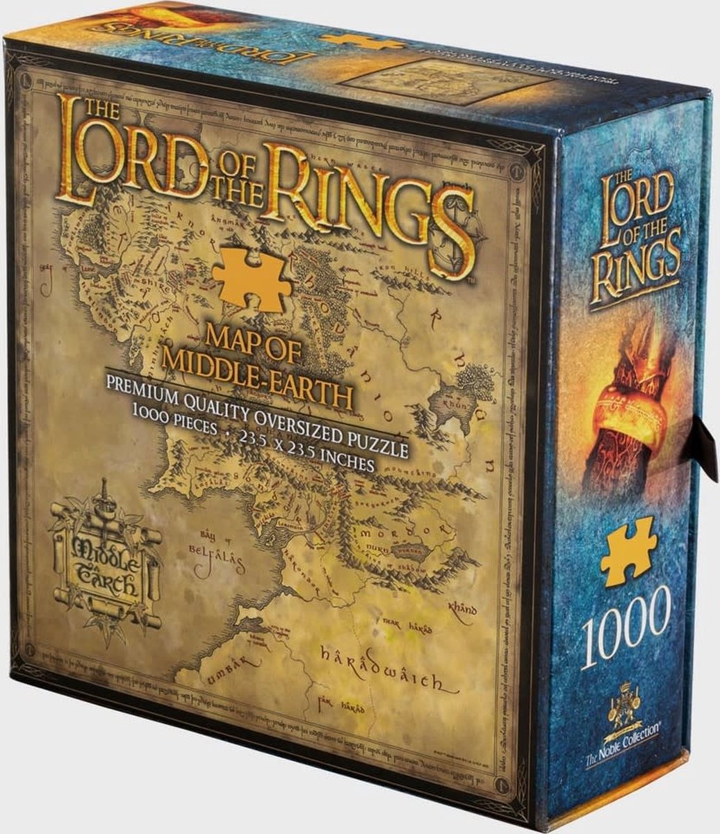 Die edle Kollektion Der Herr der Ringe - Mittelerde (1000 Teile) Puzzle - Mehrfarben