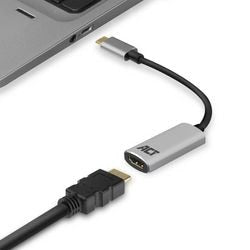 Act USB-C-auf-HDMI-Adapter ac7010 grau, schwarz