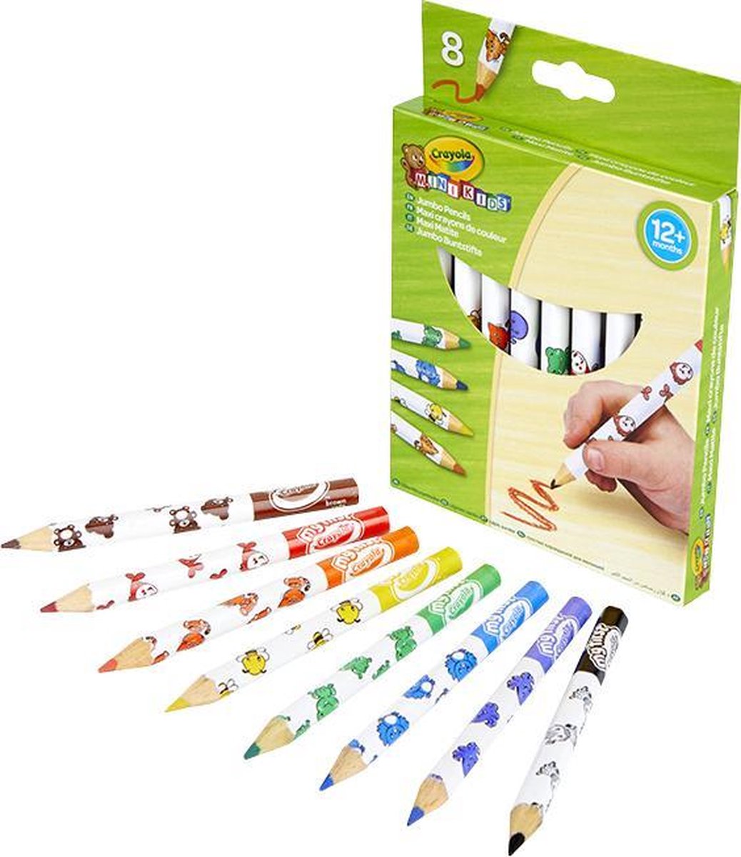 Crayola Mini Kids – dicke Buntstifte, 8 Stk.