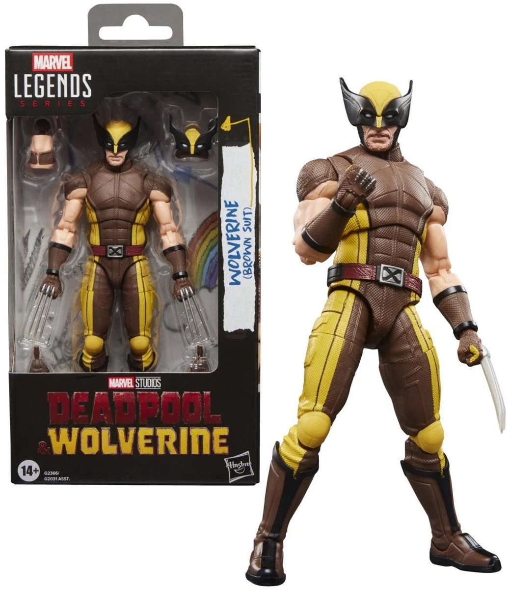 Hasbro Deadpool Wolverine – Wolverine (brauner Anzug) – Feigenlegenden-Serie 15 cm