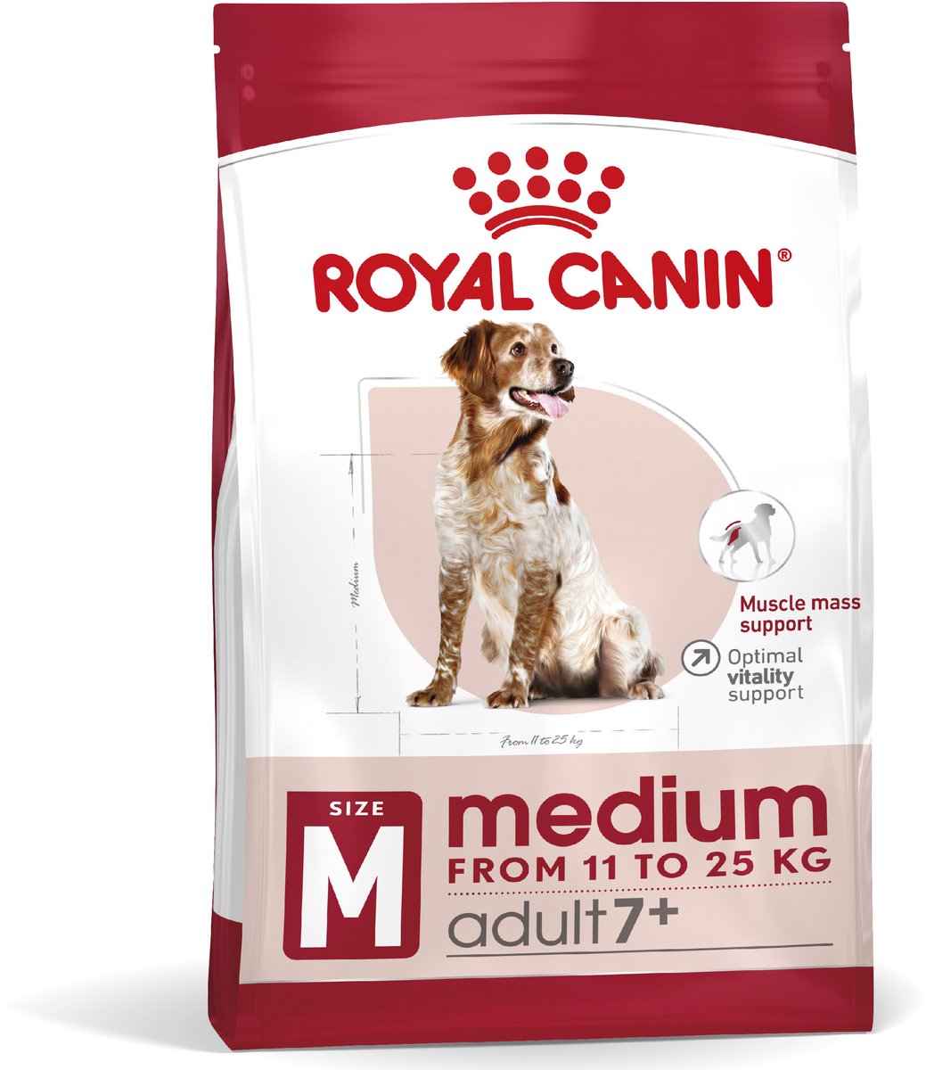 Royal canin medium adult 7+ - 4 kg - hondenvoer