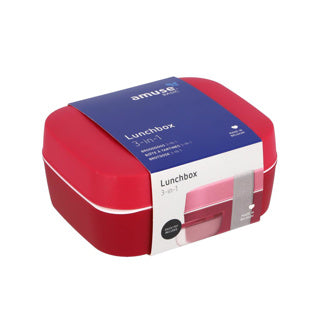 Amuse Lunchbox 3-in-1 Rubin | 2 Stk