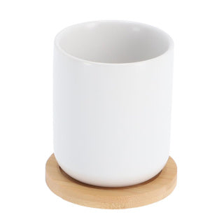 Bredemeijer Teebecher Umea 200 ml weiß und Untersetzer Set 2