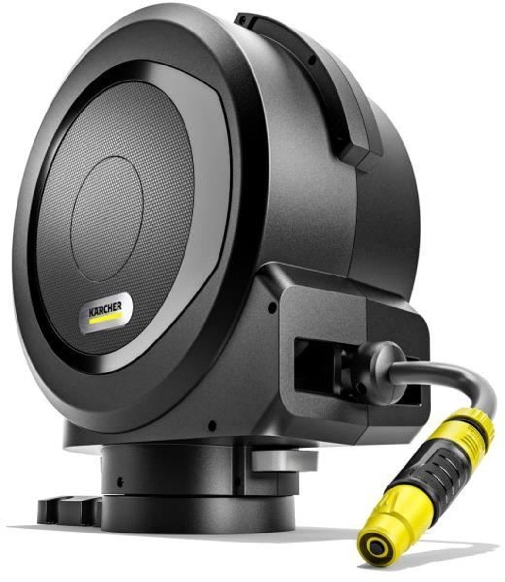 Kärcher automatischer Schlauchaufroller HBX 4.25 - inkl. 25 m Gartenschlauch – automatisches Schlauchaufrollsystem – Flexchange und Düsenhalter