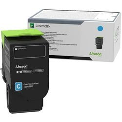 Tonercartridge lexmark 78c2xce cyaan