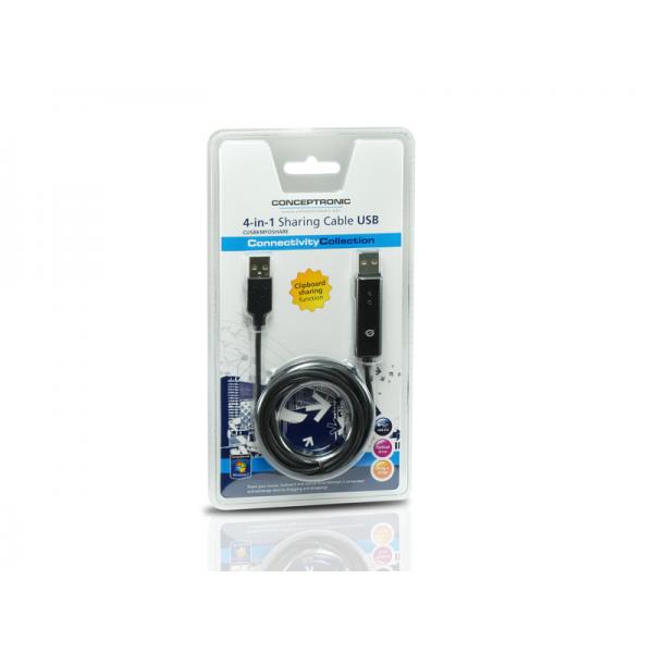 Conceptronic cusbkmfoshare 4-in-1-Sharing-Kabel USB