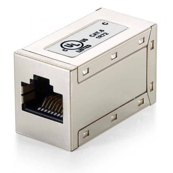 Equip 121169 geschirmter modularer Inline-Koppler der Kategorie 6, RJ-45, metallisch
