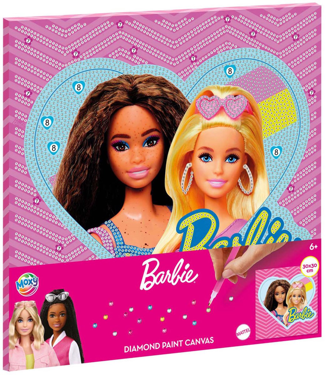 Kreative Bastelgruppe, Diamantmalerei, Leinwand, Barbie