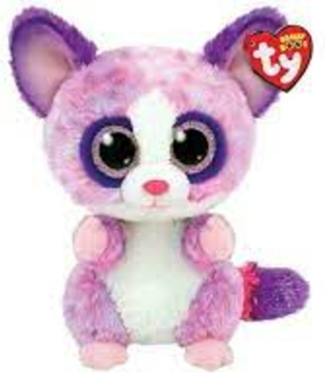 Ty Beanie Boo's Becca Pink Bush Baby, 15 cm